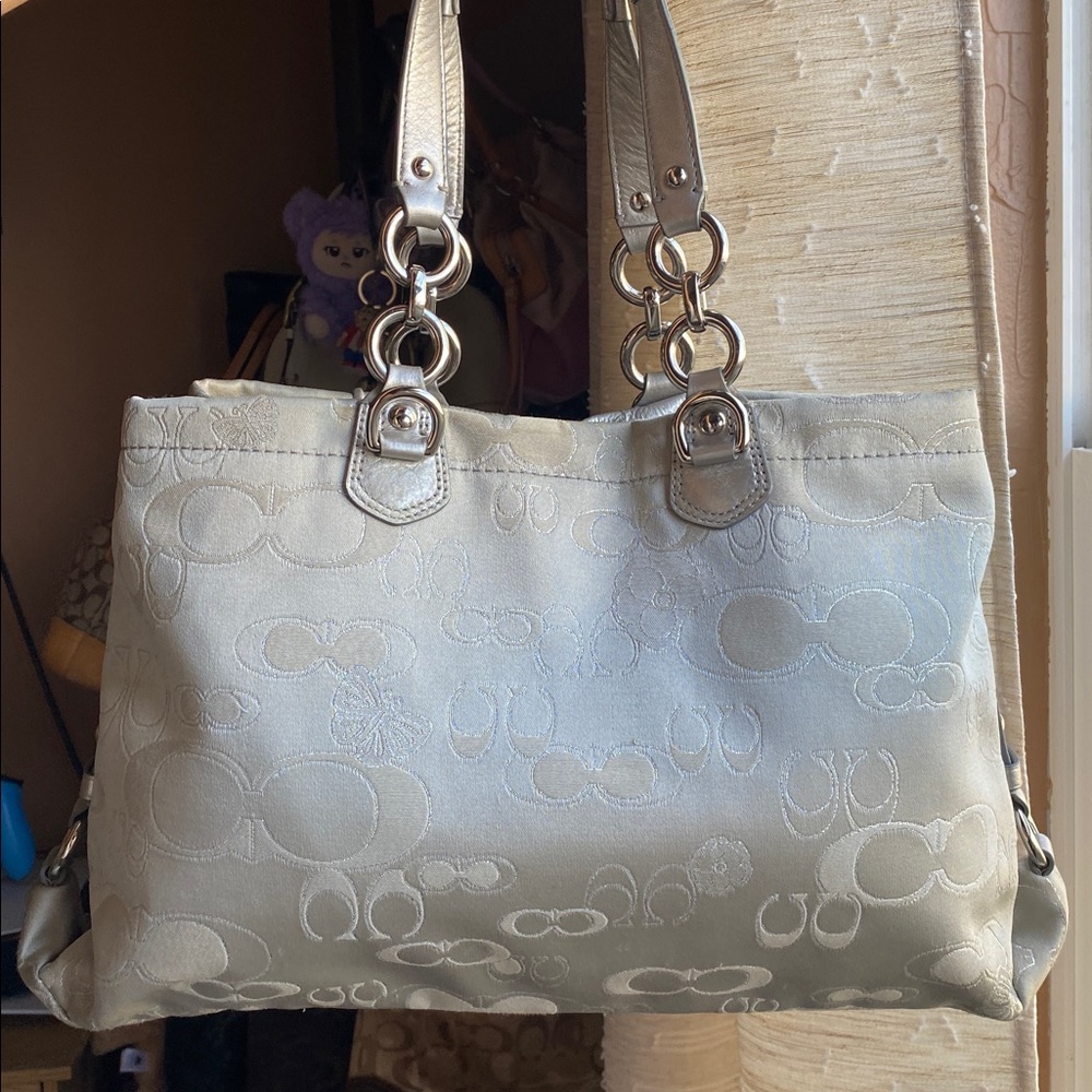 Coach Ashley Butterfly Garden Tote - Picture 5 of 10